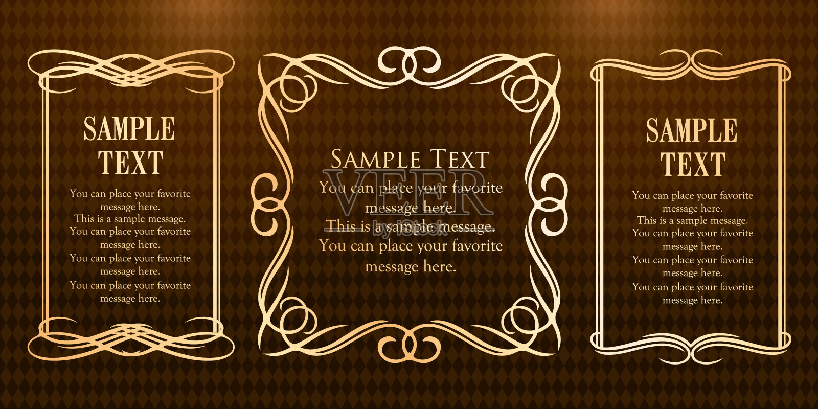 春季植物motif框架。复古的花。装饰设计。时髦的治疗插画图片素材