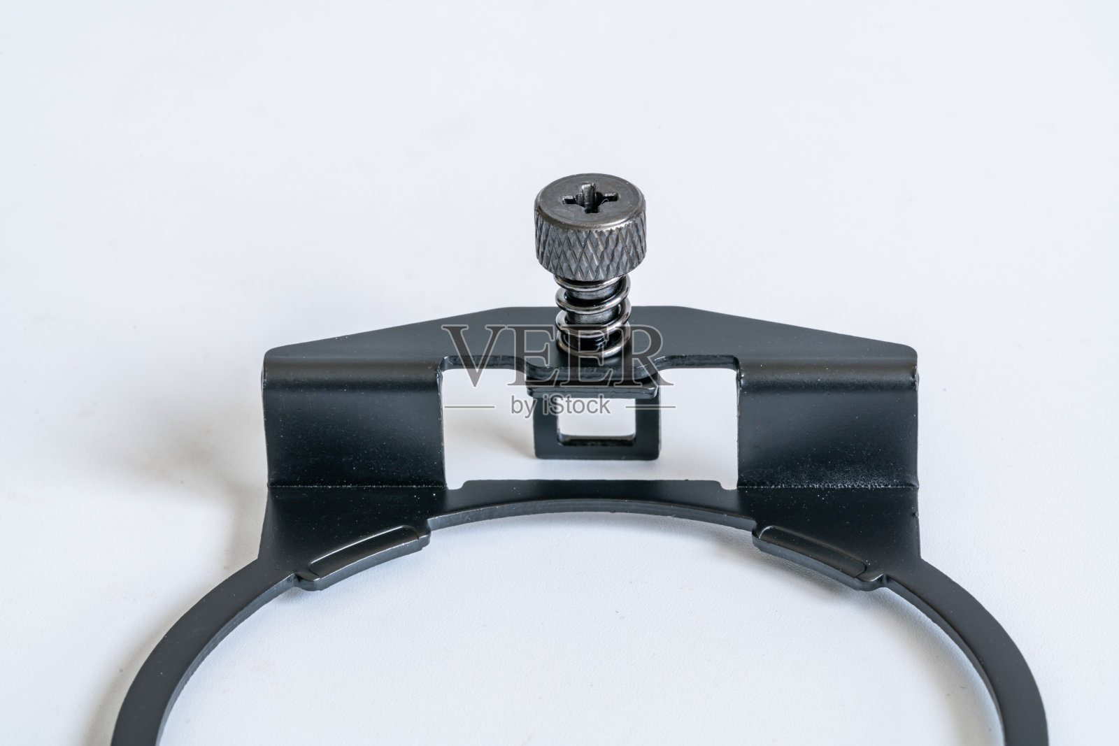 安装框架的计算机cpu液体冷却器隔离在白色背景上。照片摄影图片