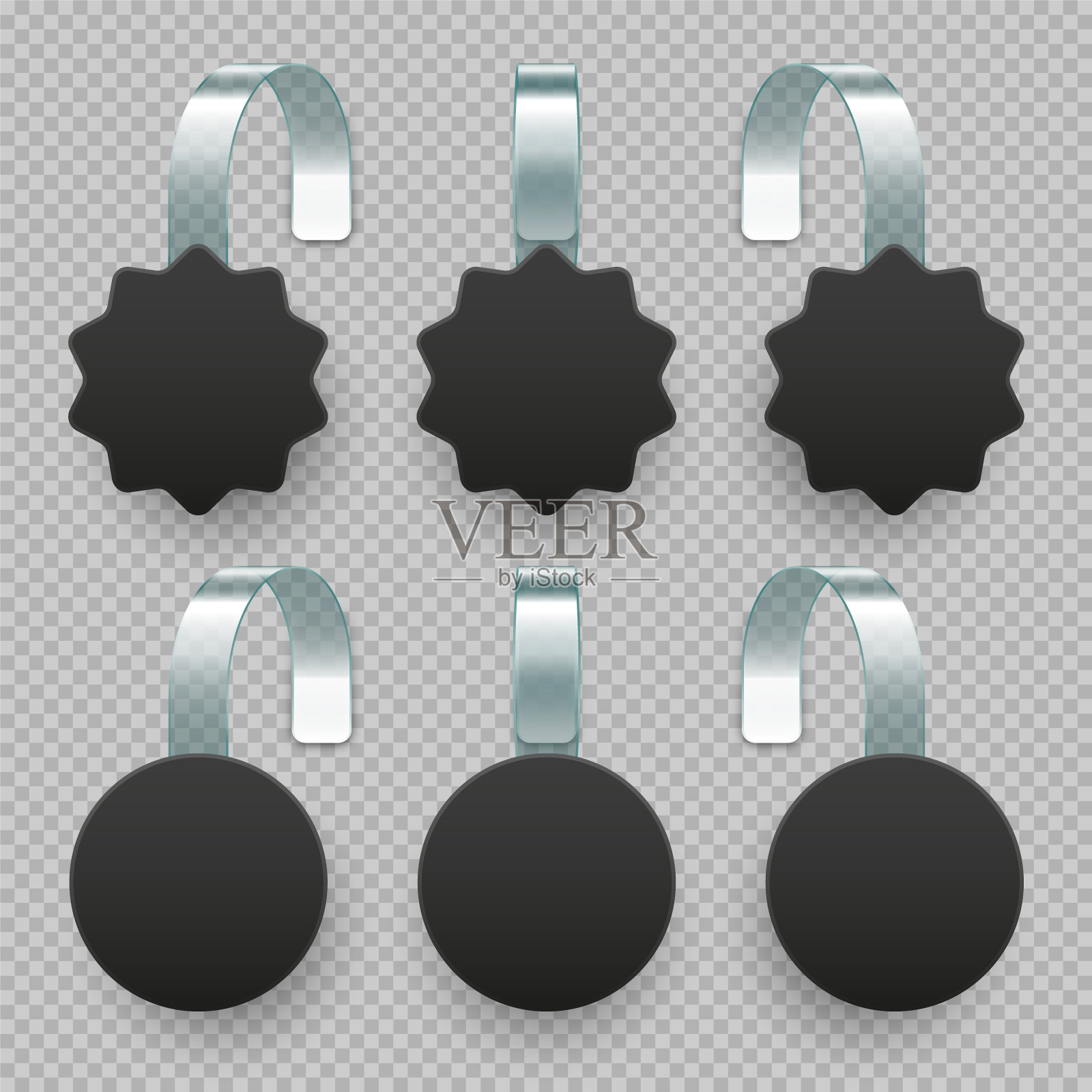 空白超市促销抖动器。现实的矢量摆动的架子广告模板。销售或折扣标签。特价价格标签插画图片素材