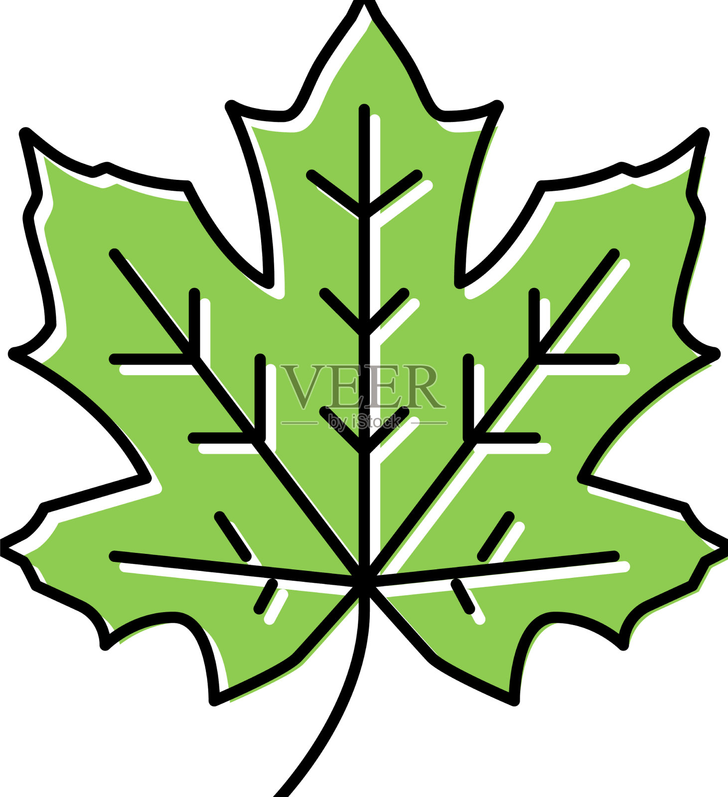 枫树叶子颜色图标设计元素图片