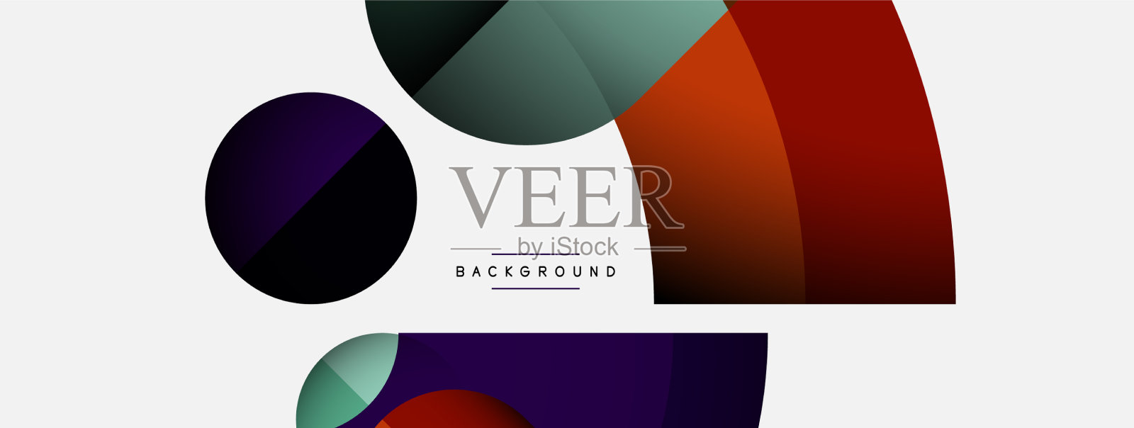 时尚的形状，颜色，最小的设计组成插画图片素材