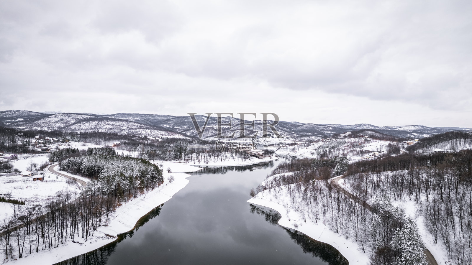 美丽的冬天的风景照片摄影图片