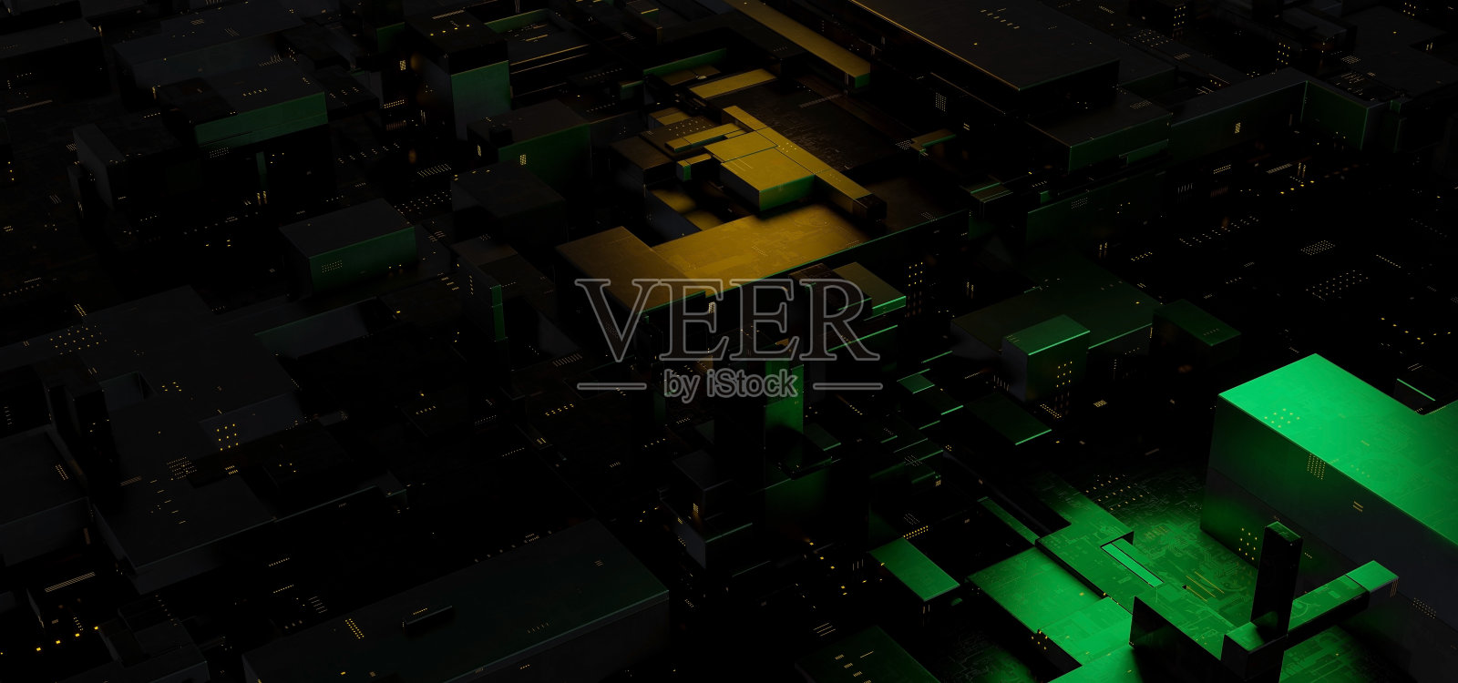 创新抽象未来城市干净的棕色或金色显示背景图形设计3D插图照片摄影图片