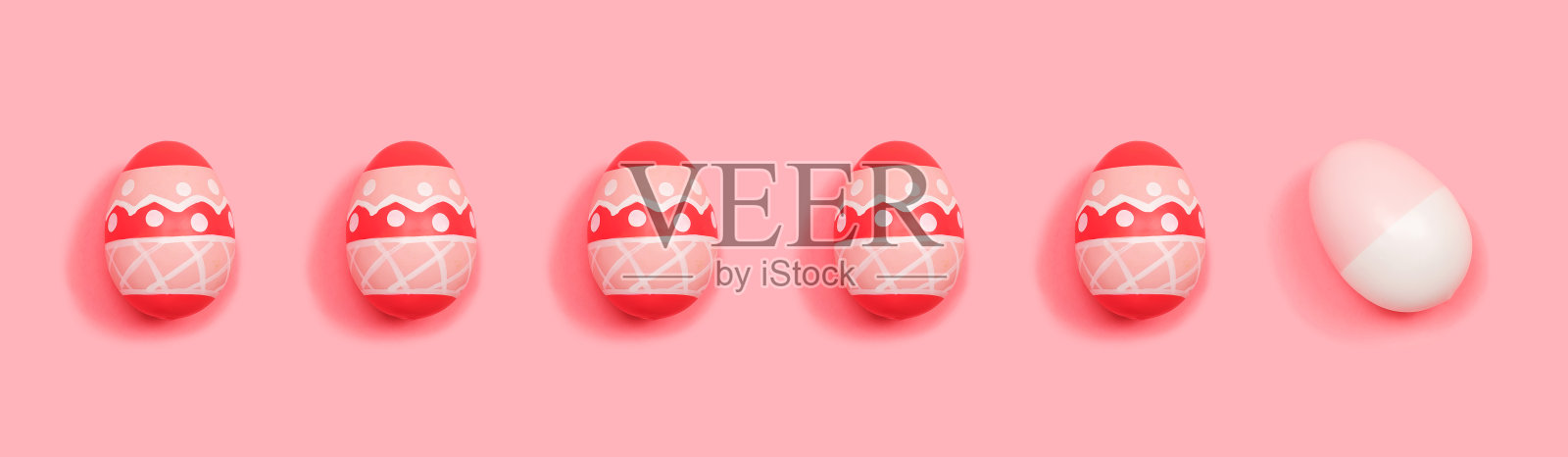 一个独特的复活节彩蛋概念照片摄影图片