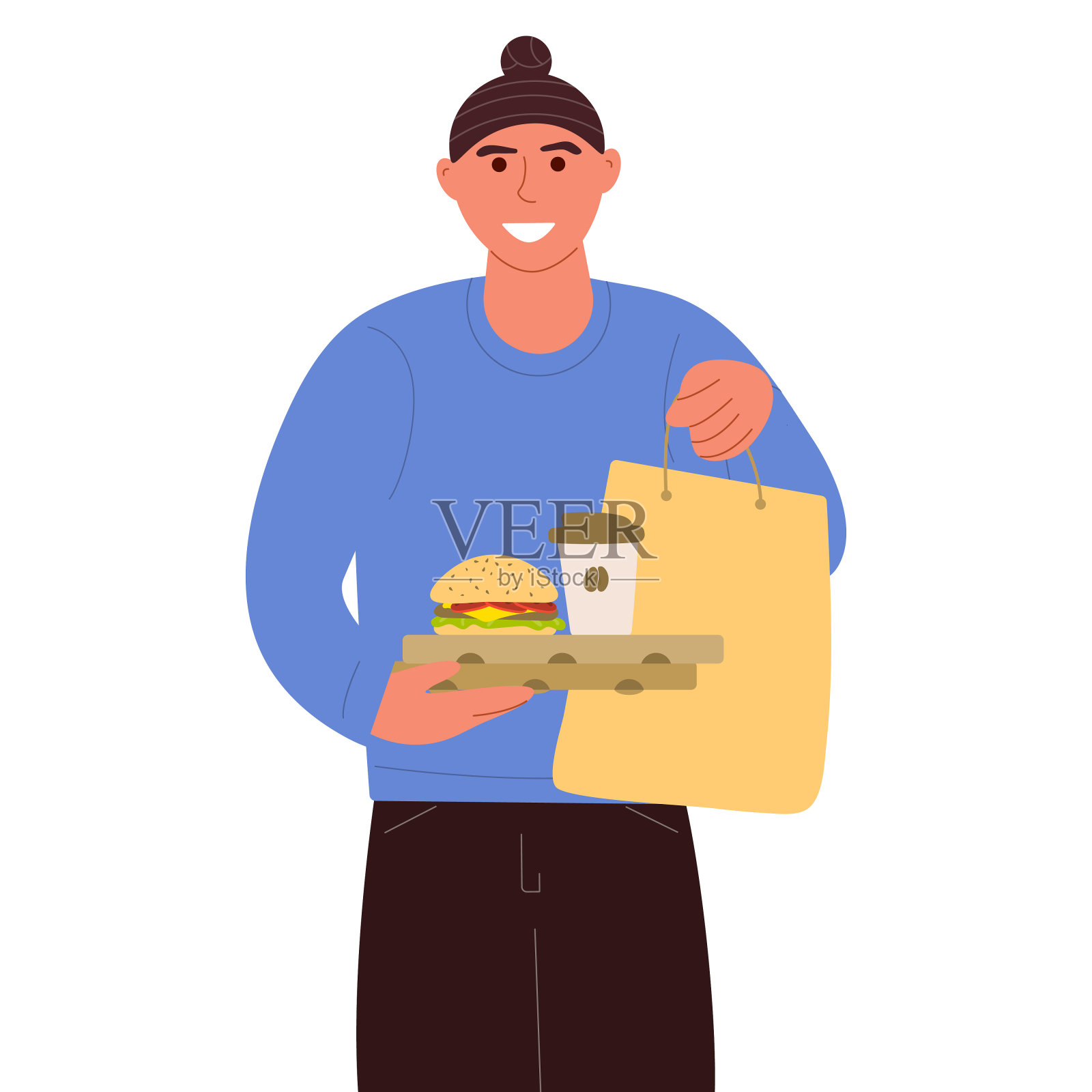 快餐插画图片素材