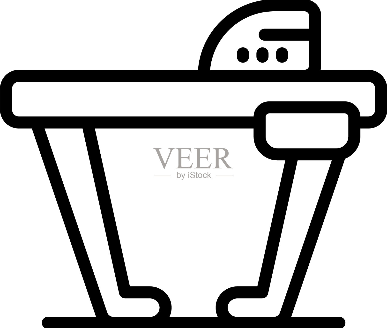 铁板图标轮廓表洗衣插画图片素材