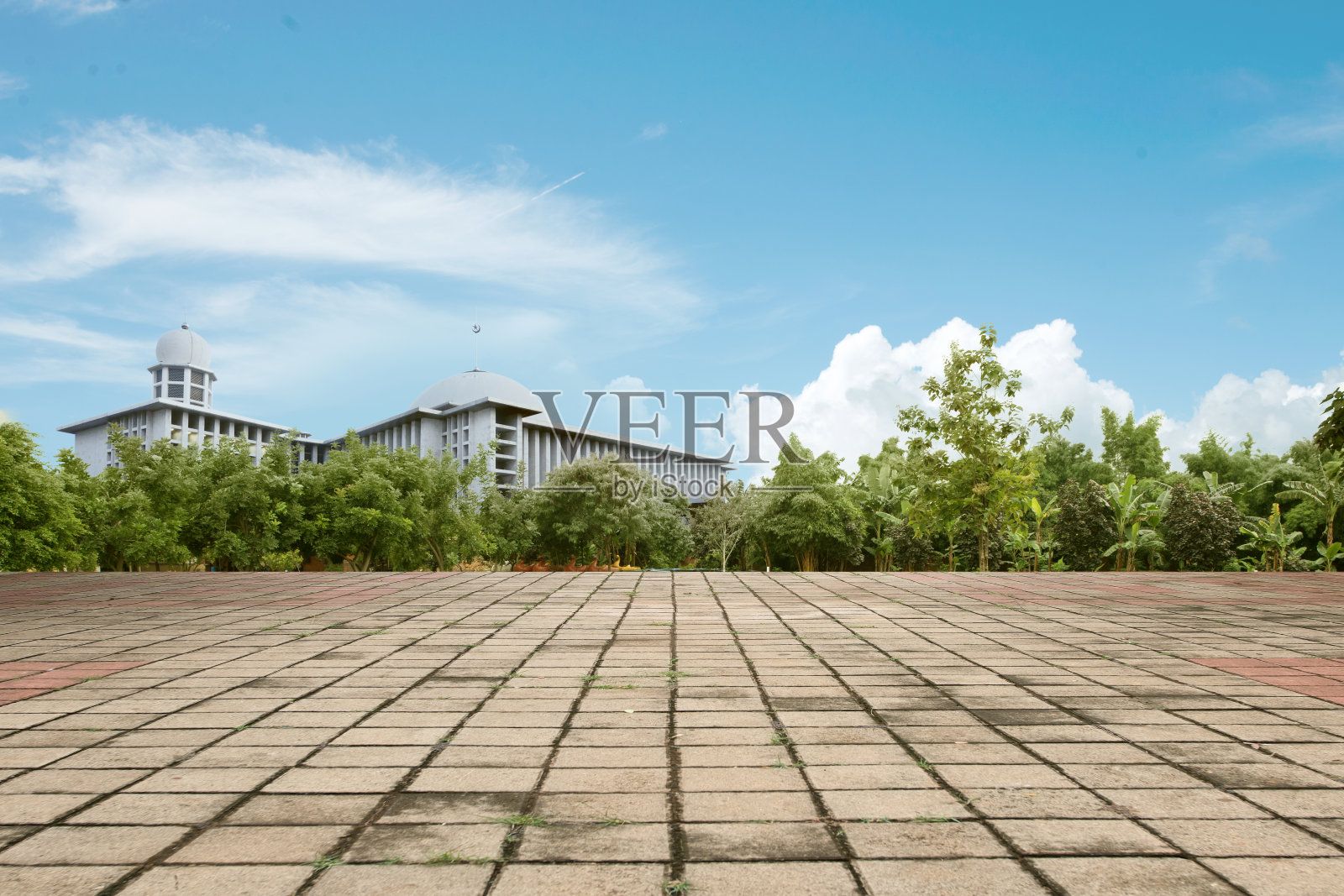 美丽的白色的清真寺照片摄影图片