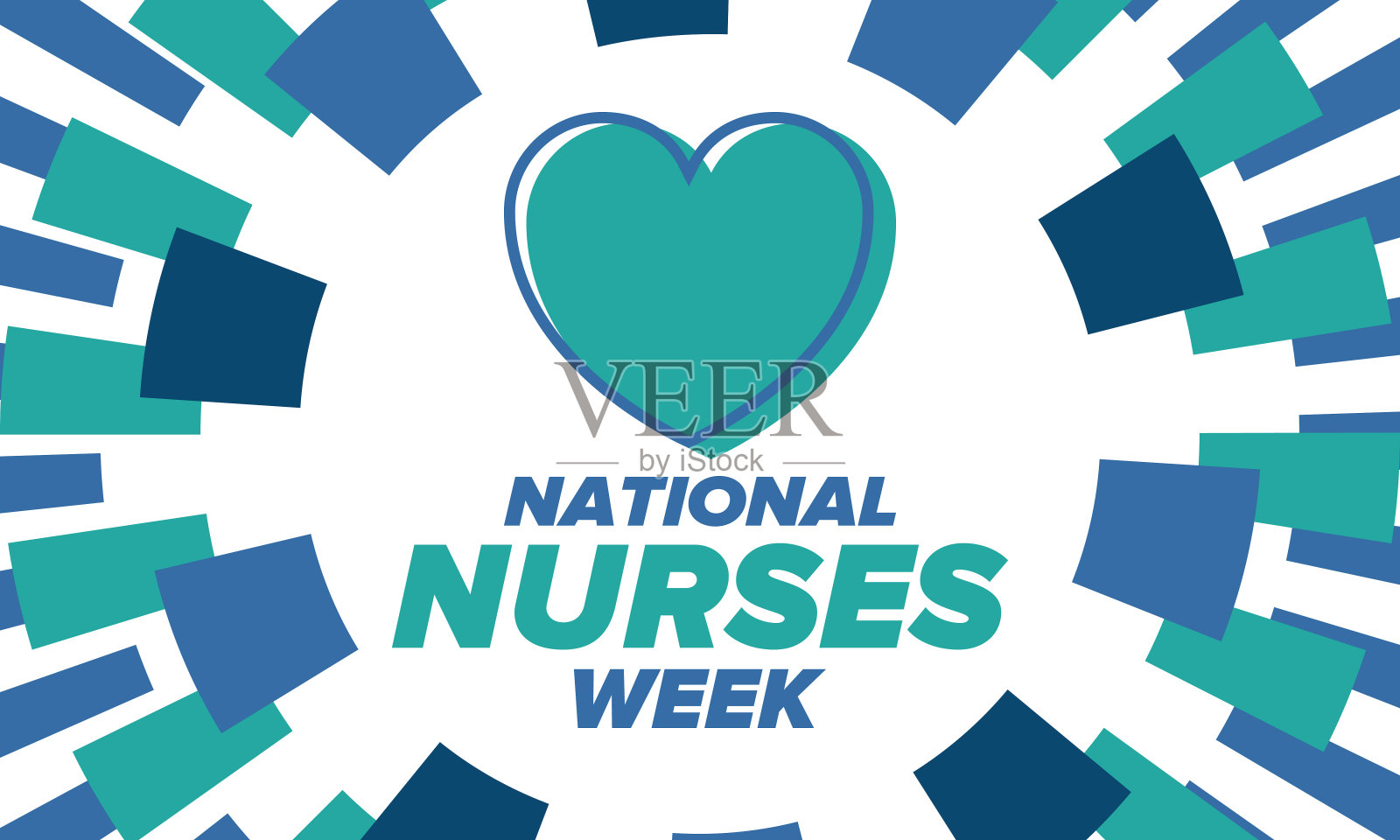 国家护士。谢谢护士。医疗保健理念。对抗病毒和疾病。向医生们致敬。在美国每年庆祝一次。矢量图的海报插画图片素材