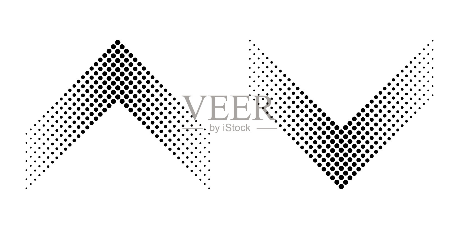 箭向上和向下放置插画图片素材