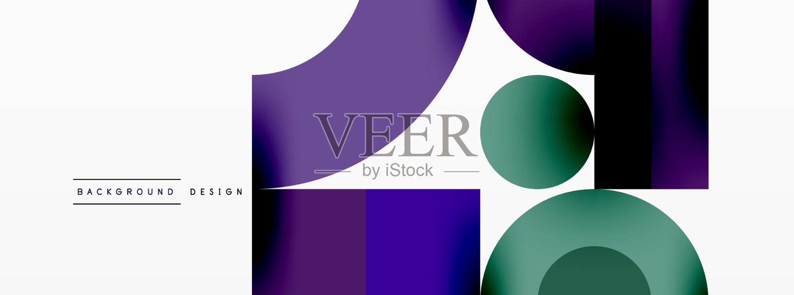 圆形和方形的几何背景圆形插画图片素材