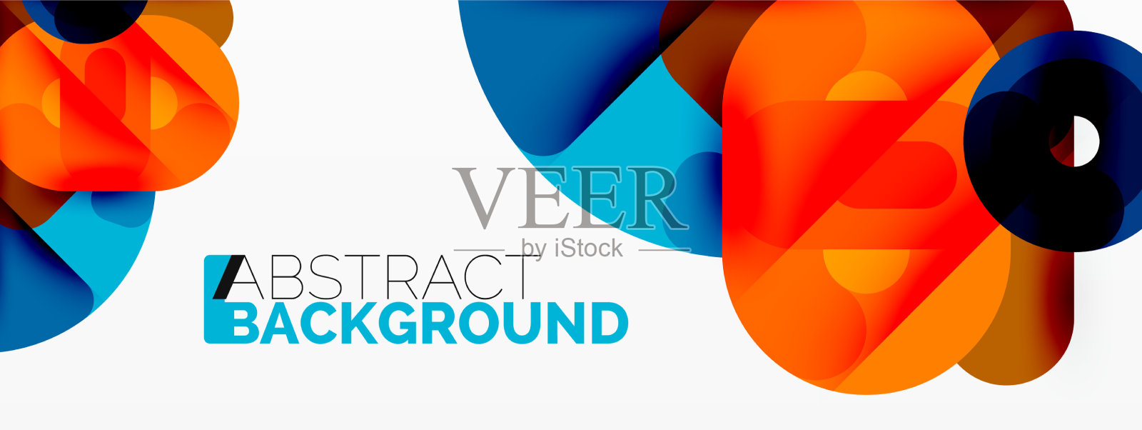 创意几何壁纸圈线插画图片素材