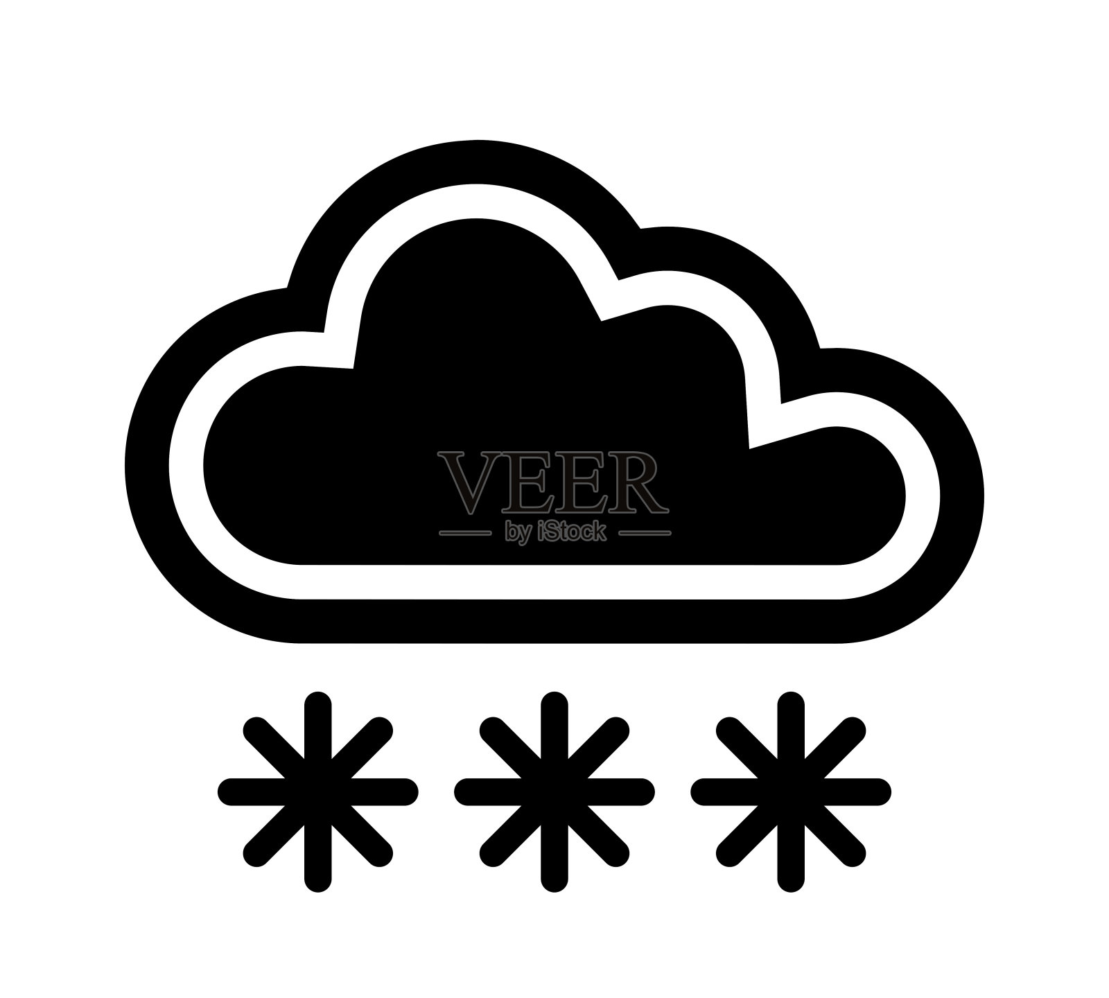 云雪图标插画图片素材