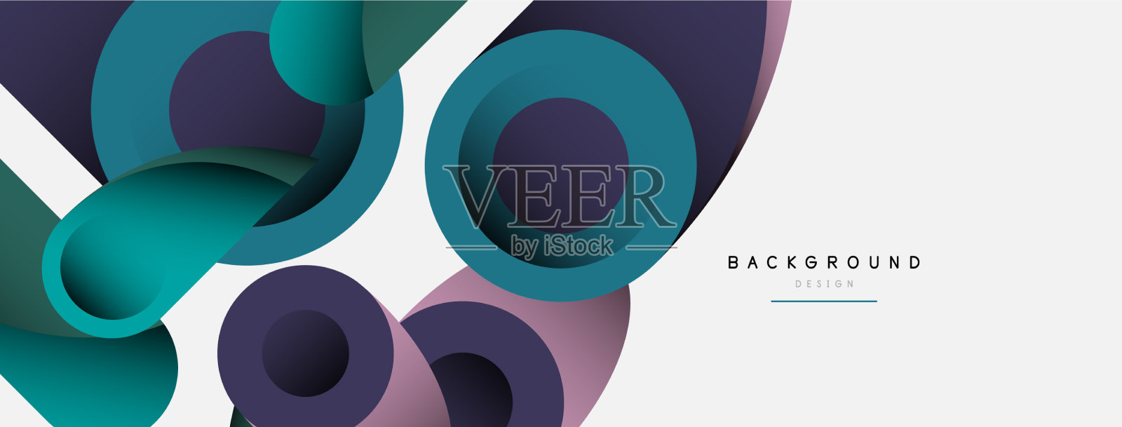 抽象背景最小几何圆和插画图片素材