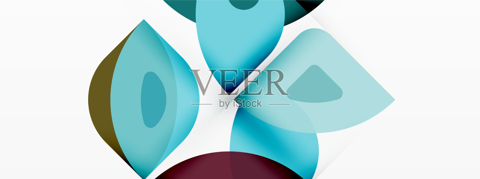 直线、正方形、圆形和三角形是几何的插画图片素材