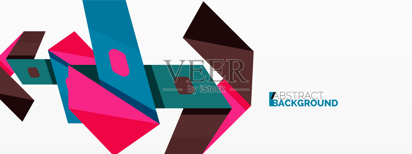 创意几何壁纸抽象丝带插画图片素材