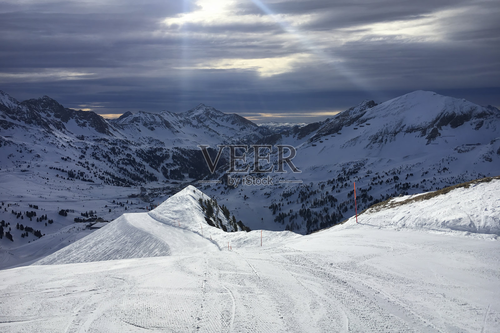 滑雪地区奥博陶恩，奥地利照片摄影图片