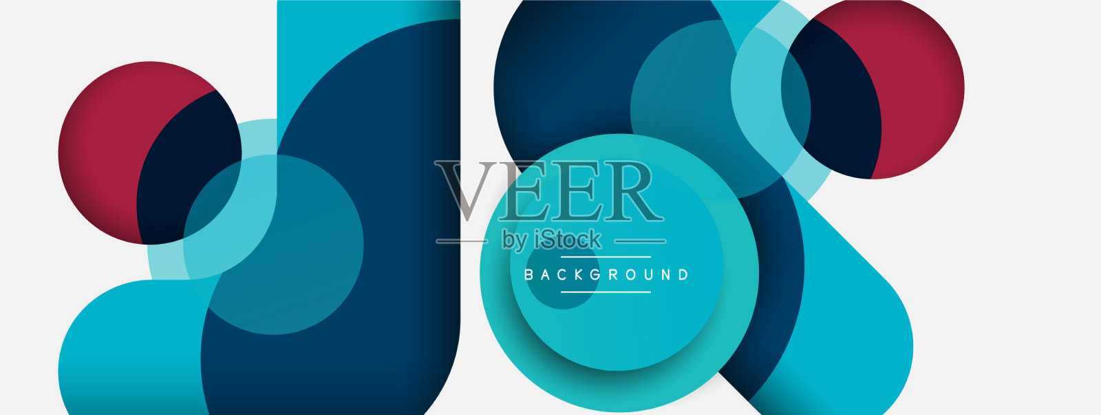 圆的形状圈最小的几何插画图片素材