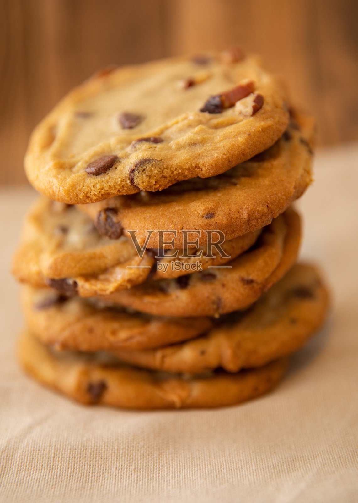 巧克力片太妃饼干照片摄影图片