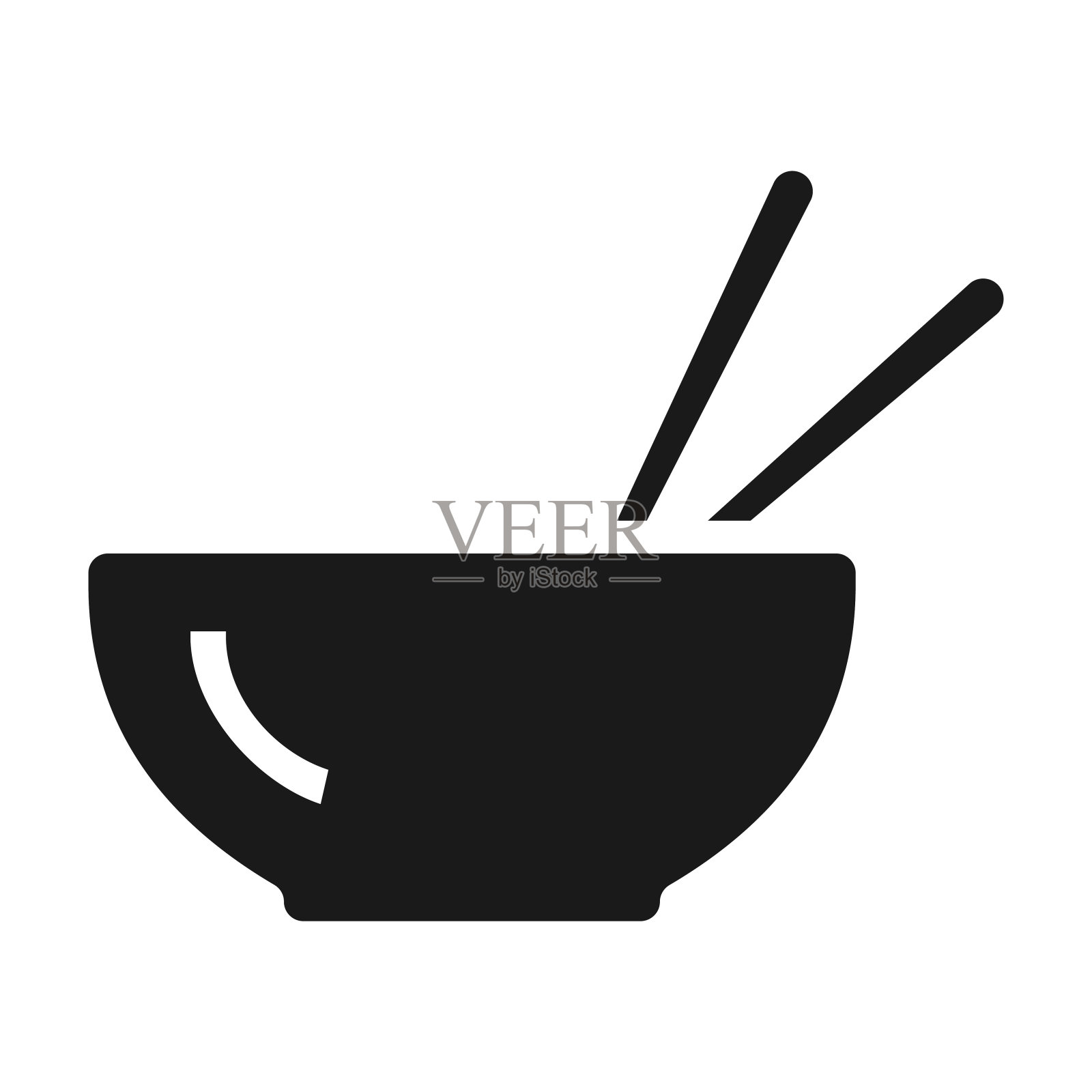 亚洲食品碗的图标。图标素材