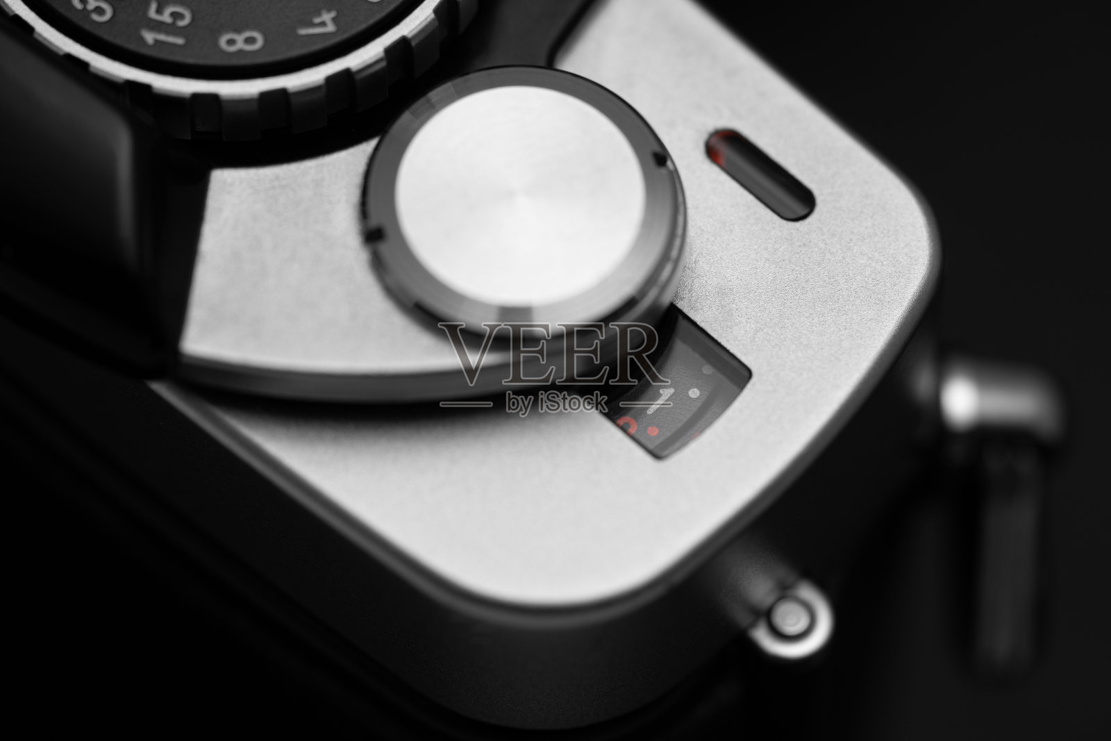 复古胶卷相机的胶卷计数器照片摄影图片