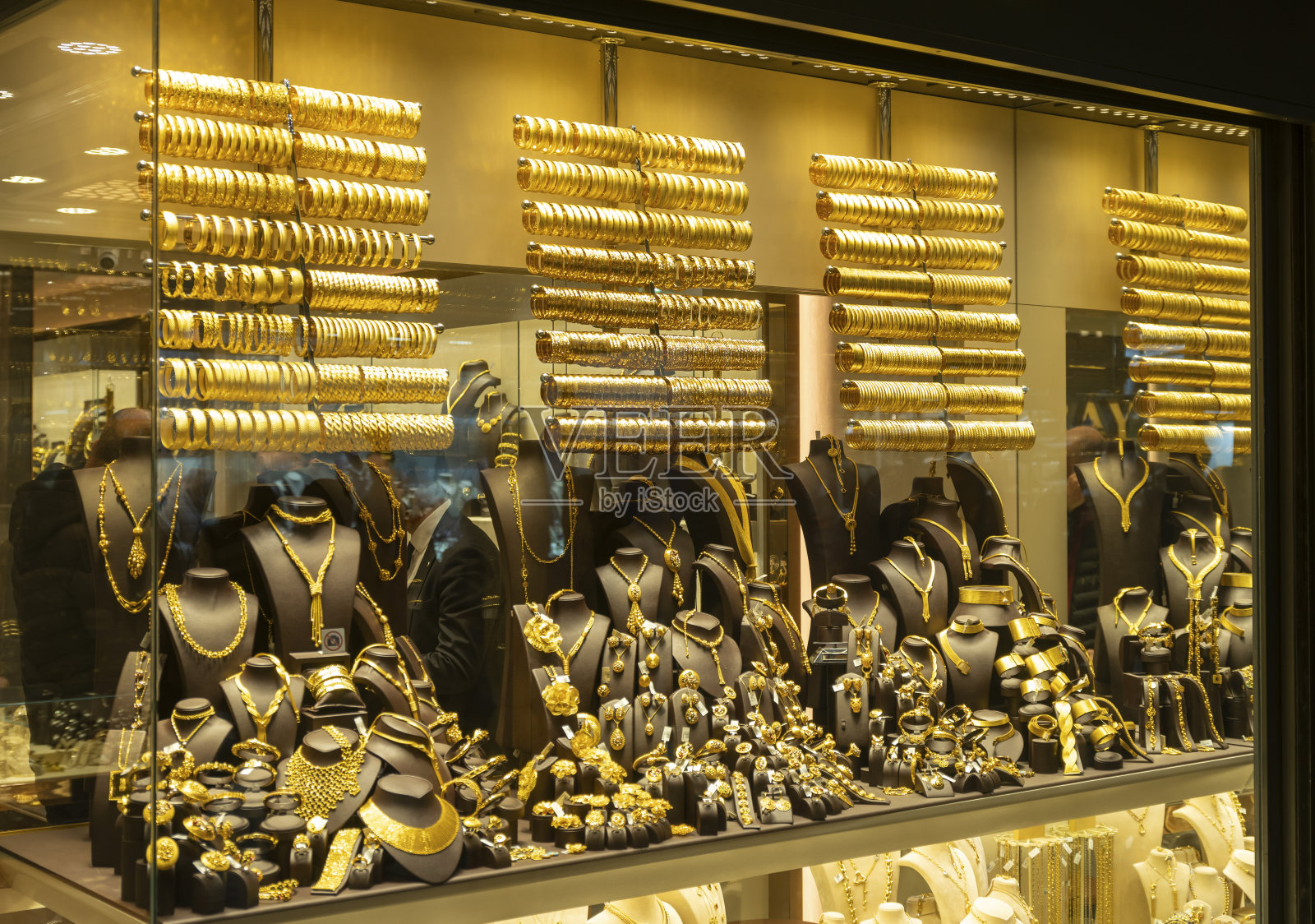 黄金手镯照片摄影图片