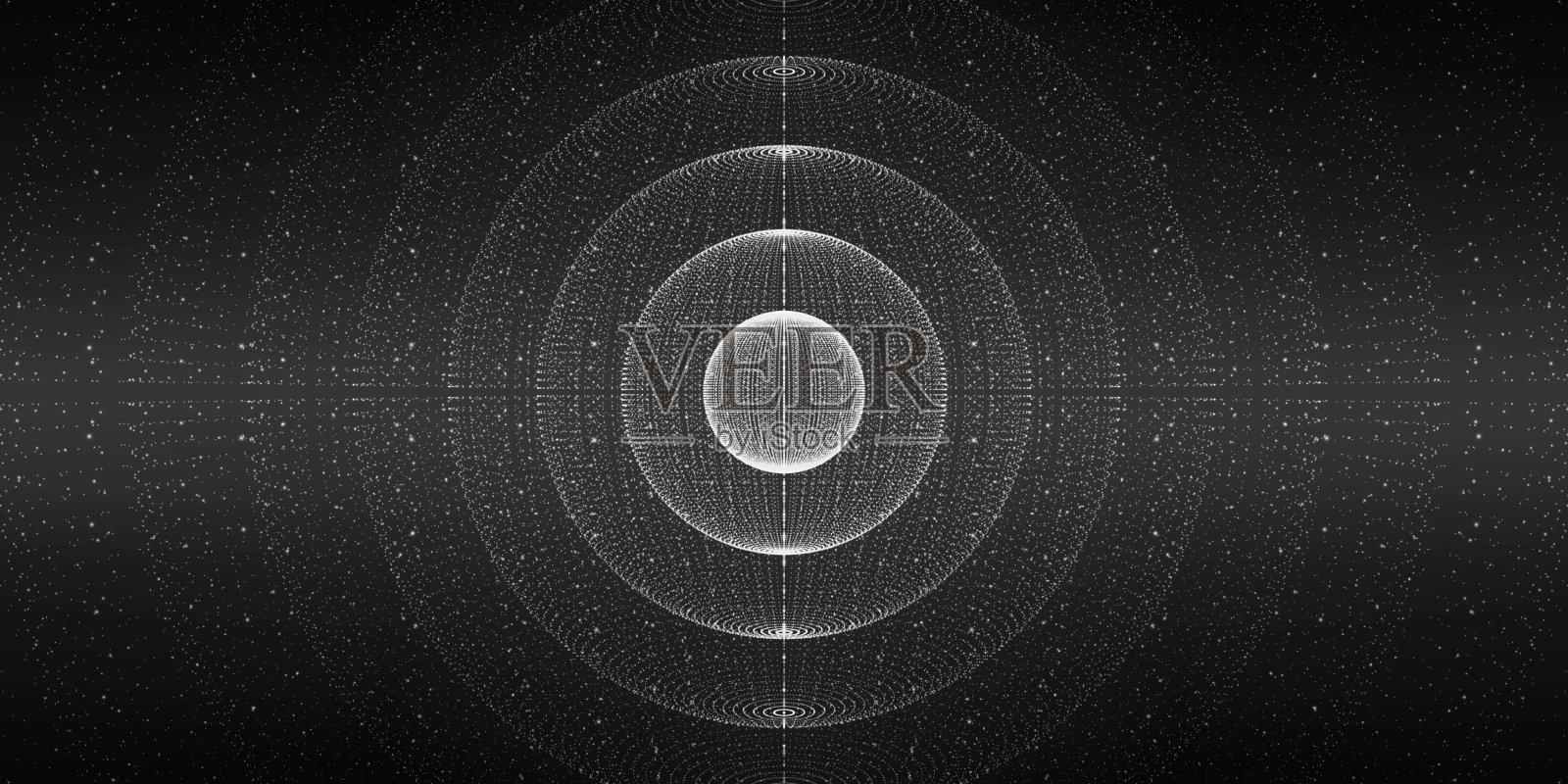 星际空间背景矢量。宇宙星系插图。背景有星云、星尘和明亮闪亮的星星。矢量插图的派对传单，艺术品，小册子，海报插画图片素材