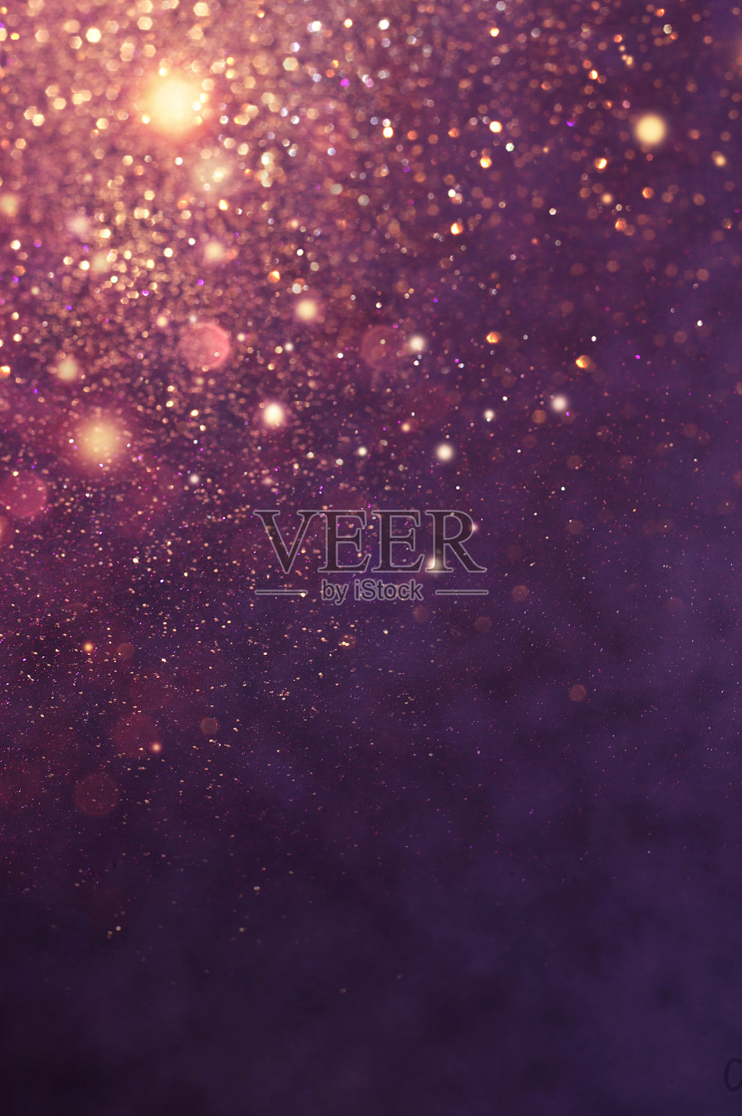 散景在黑色背景，散景叠加照片摄影图片