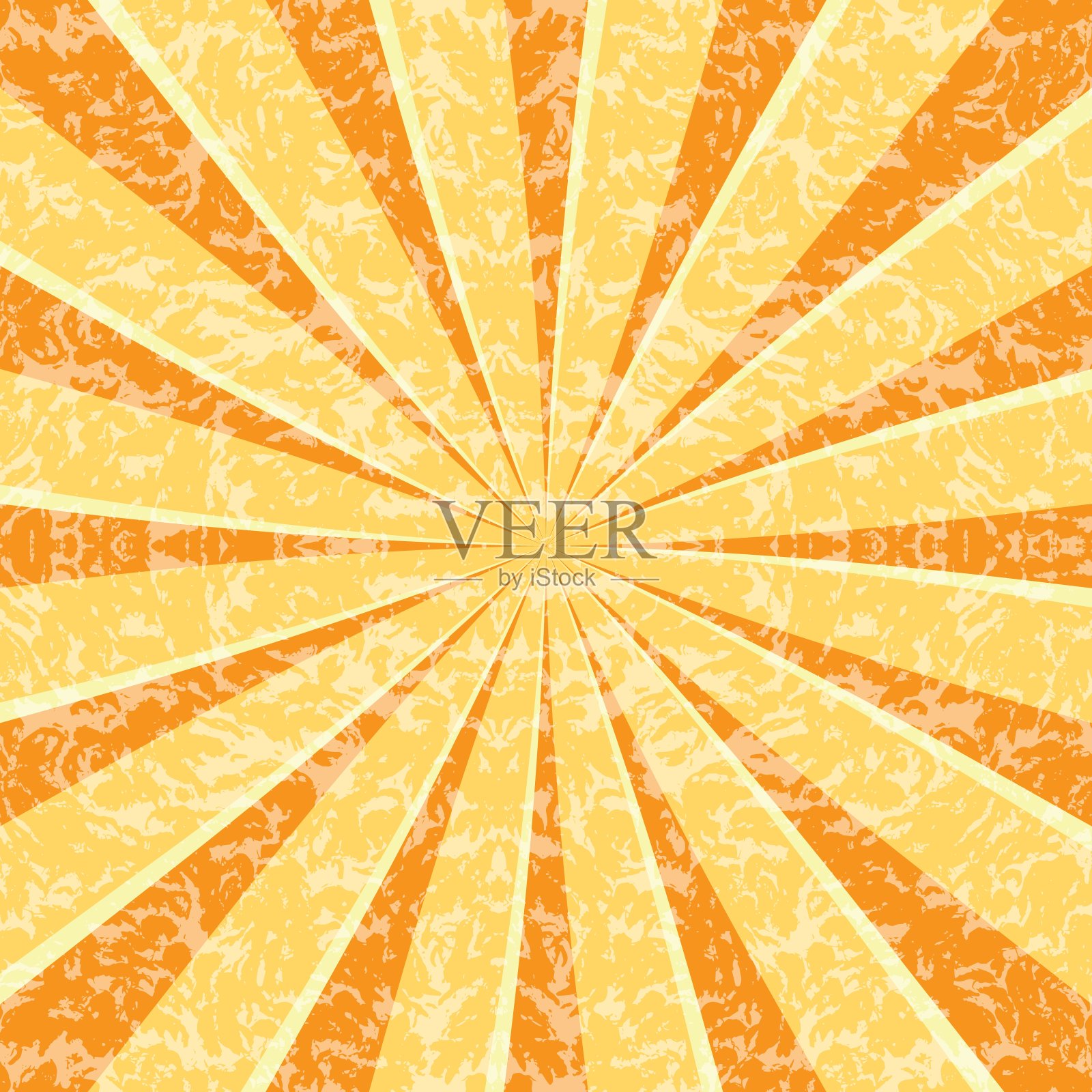 抽象复古背景与太阳射线。夏天的矢量图插画图片素材