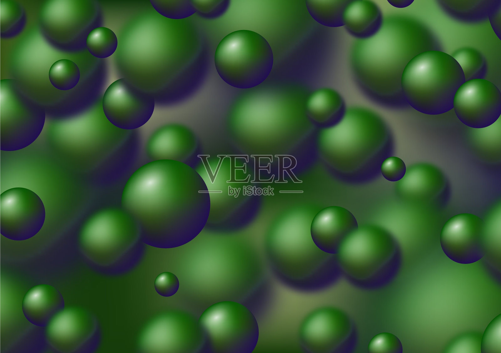 抽象梯度绿色和紫色粒子插画图片素材