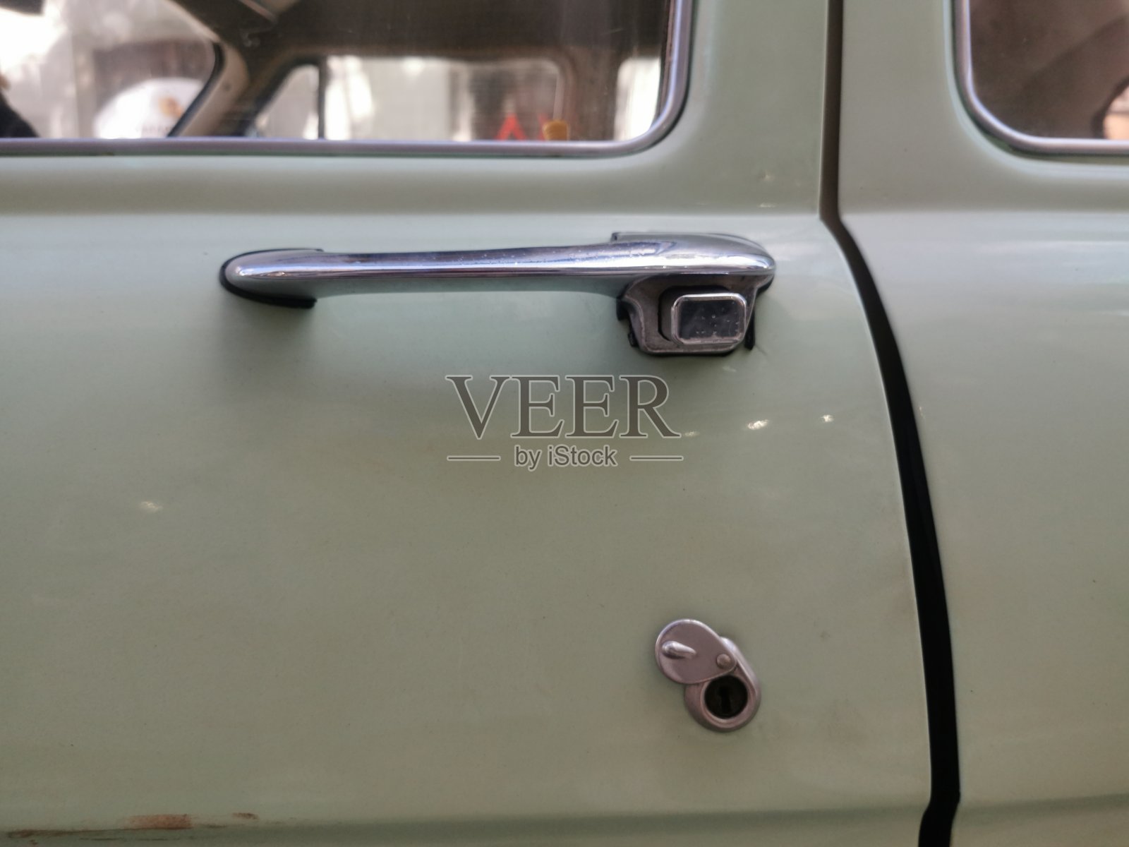 古老的俄罗斯经典汽车门照片摄影图片