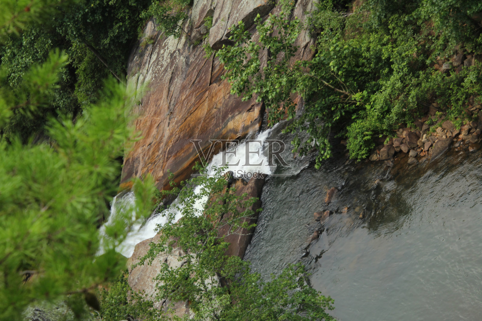 俯瞰瀑布照片摄影图片