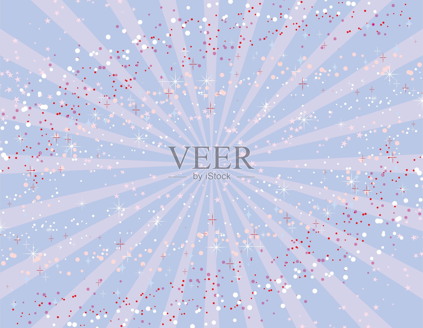 淡紫色浓缩线背景与星尘，壁纸插图/插图材料(矢量插图)插画图片素材