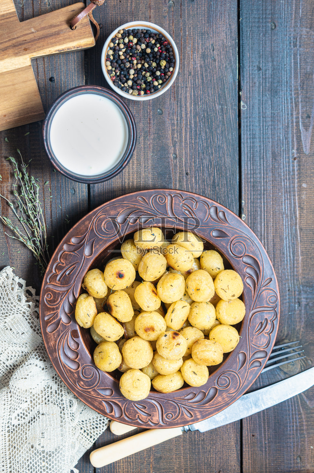 土豆饺子照片摄影图片