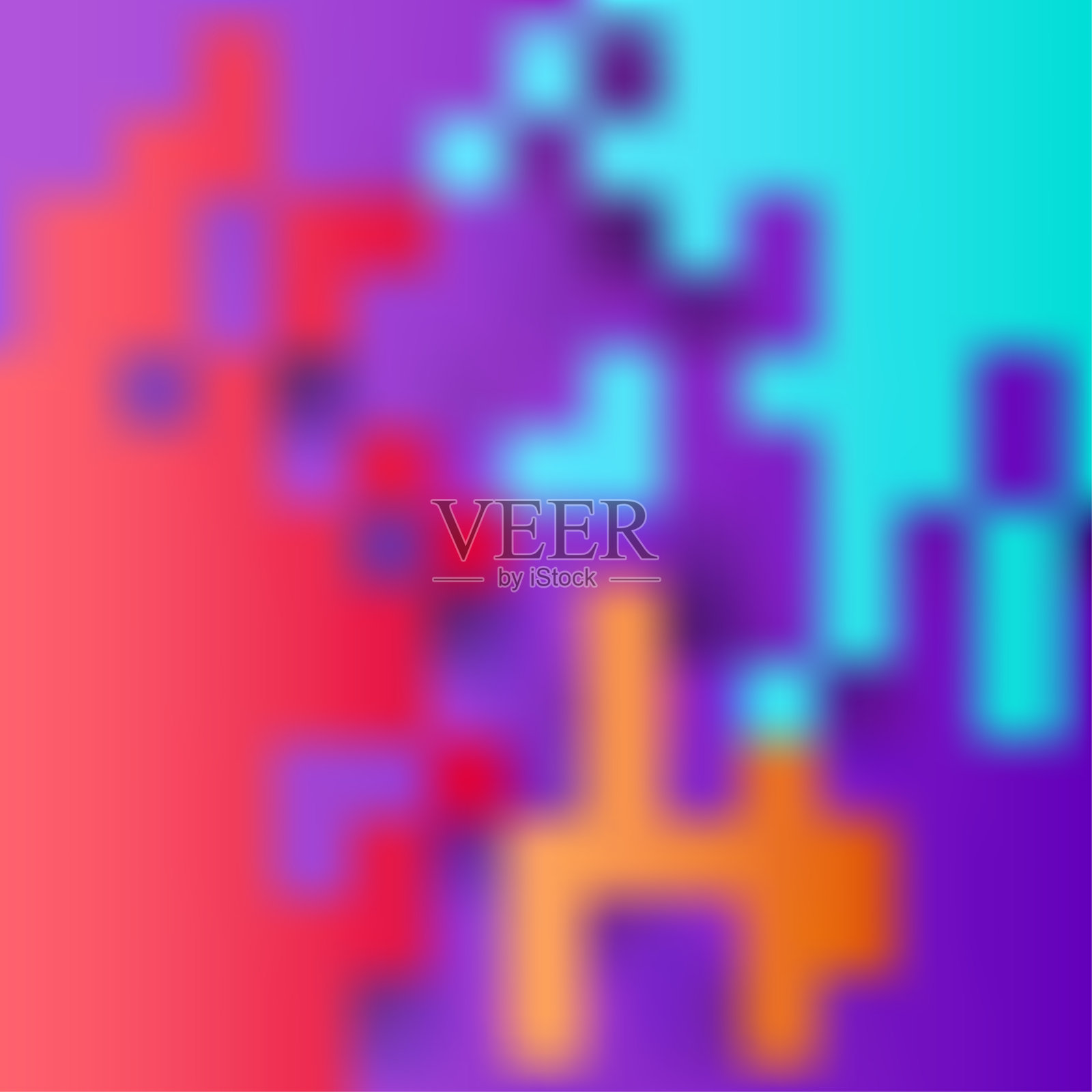 模糊马赛克背景梯度网格插画图片素材