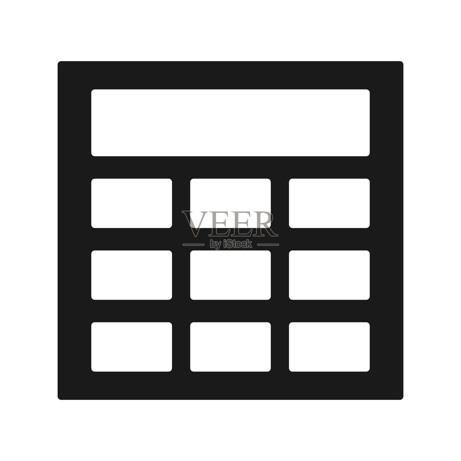 计算器字形图标插画图片素材