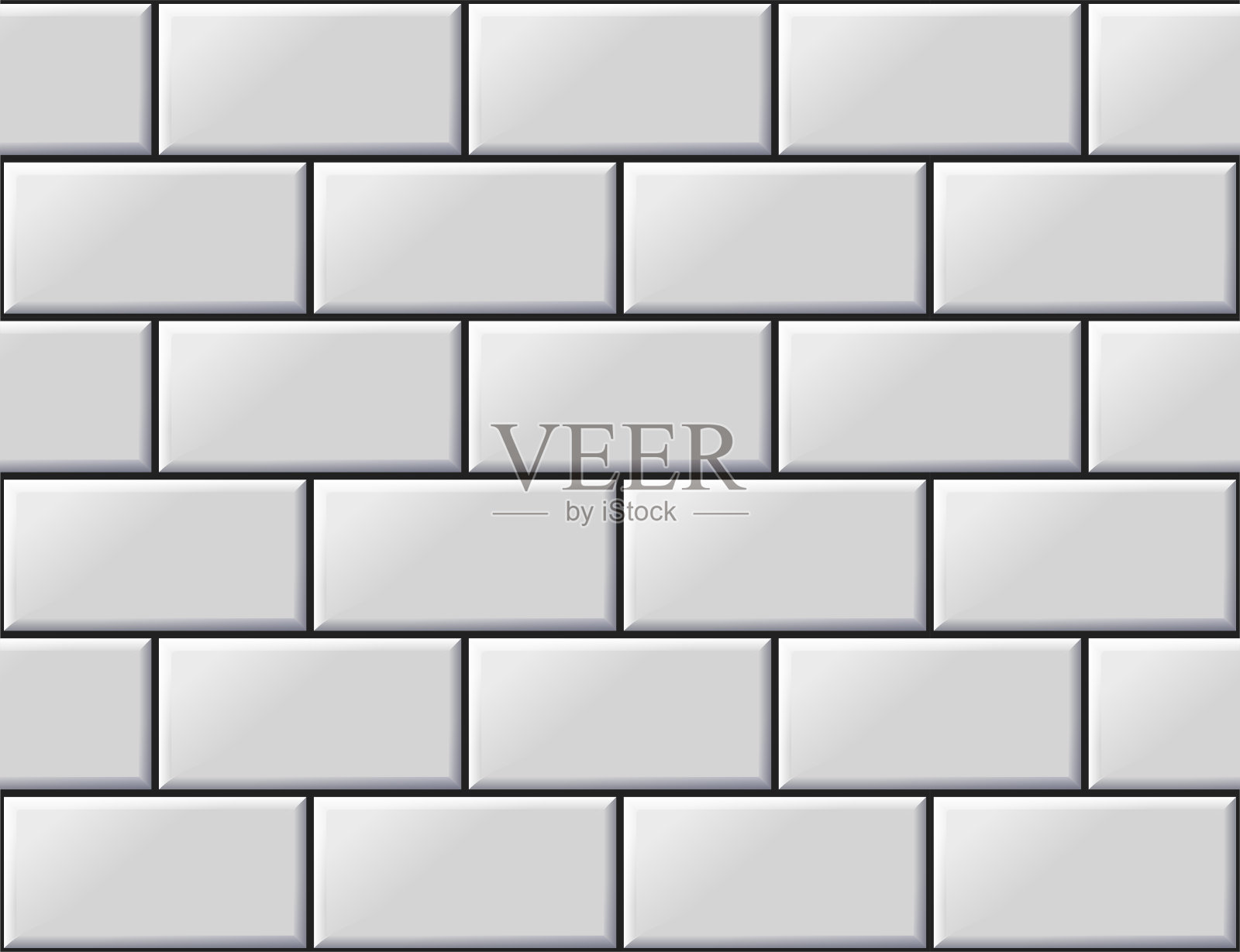 装饰的白色瓷砖插画图片素材