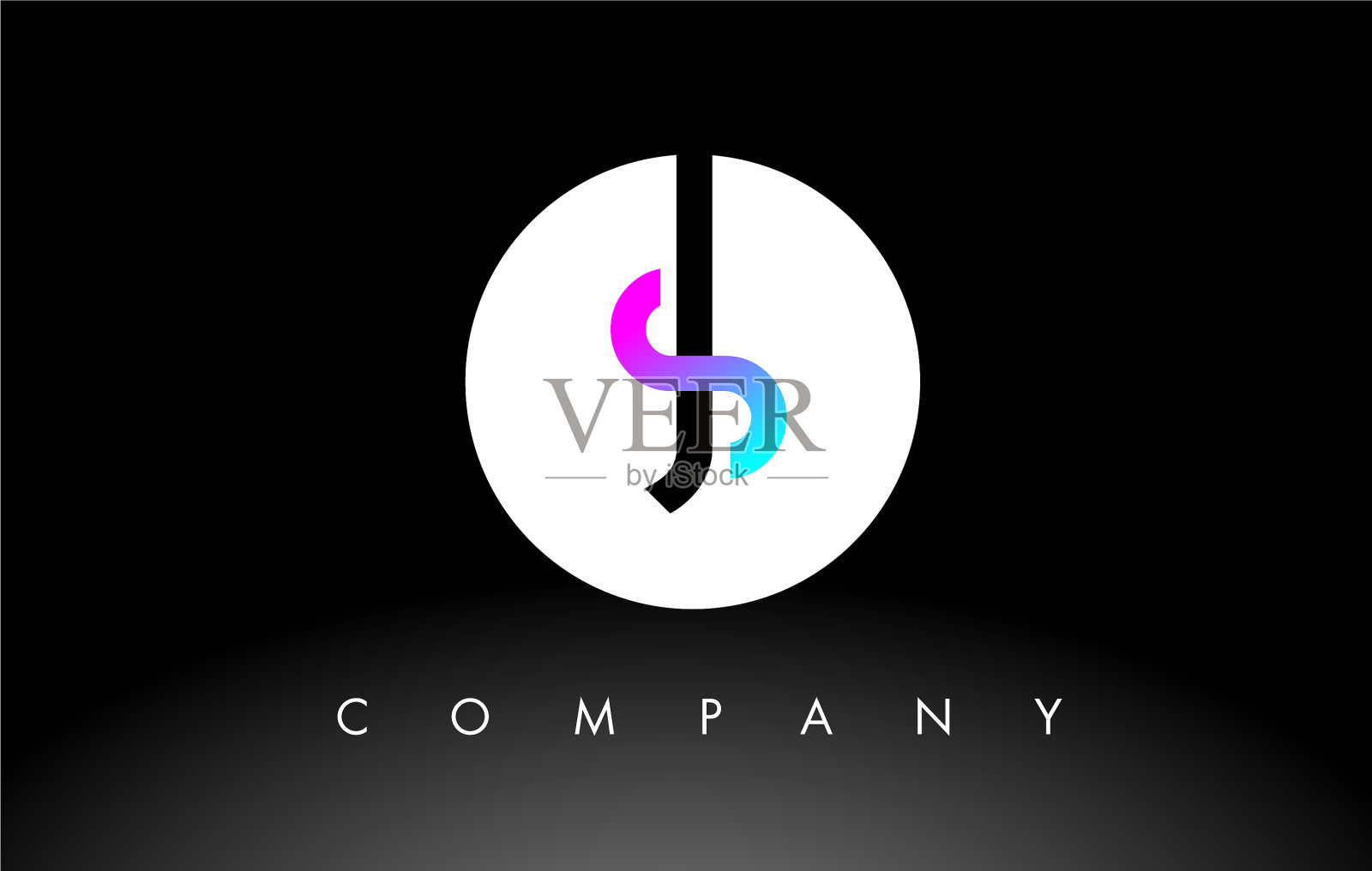 紫色黑色的js标志字母设计插画图片素材