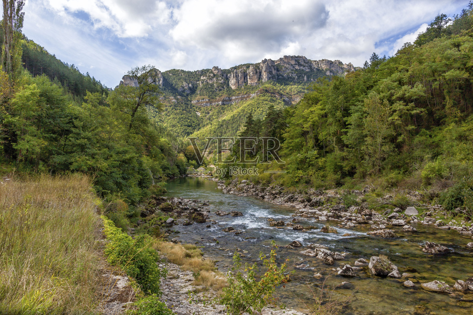 塔恩峡谷河照片摄影图片