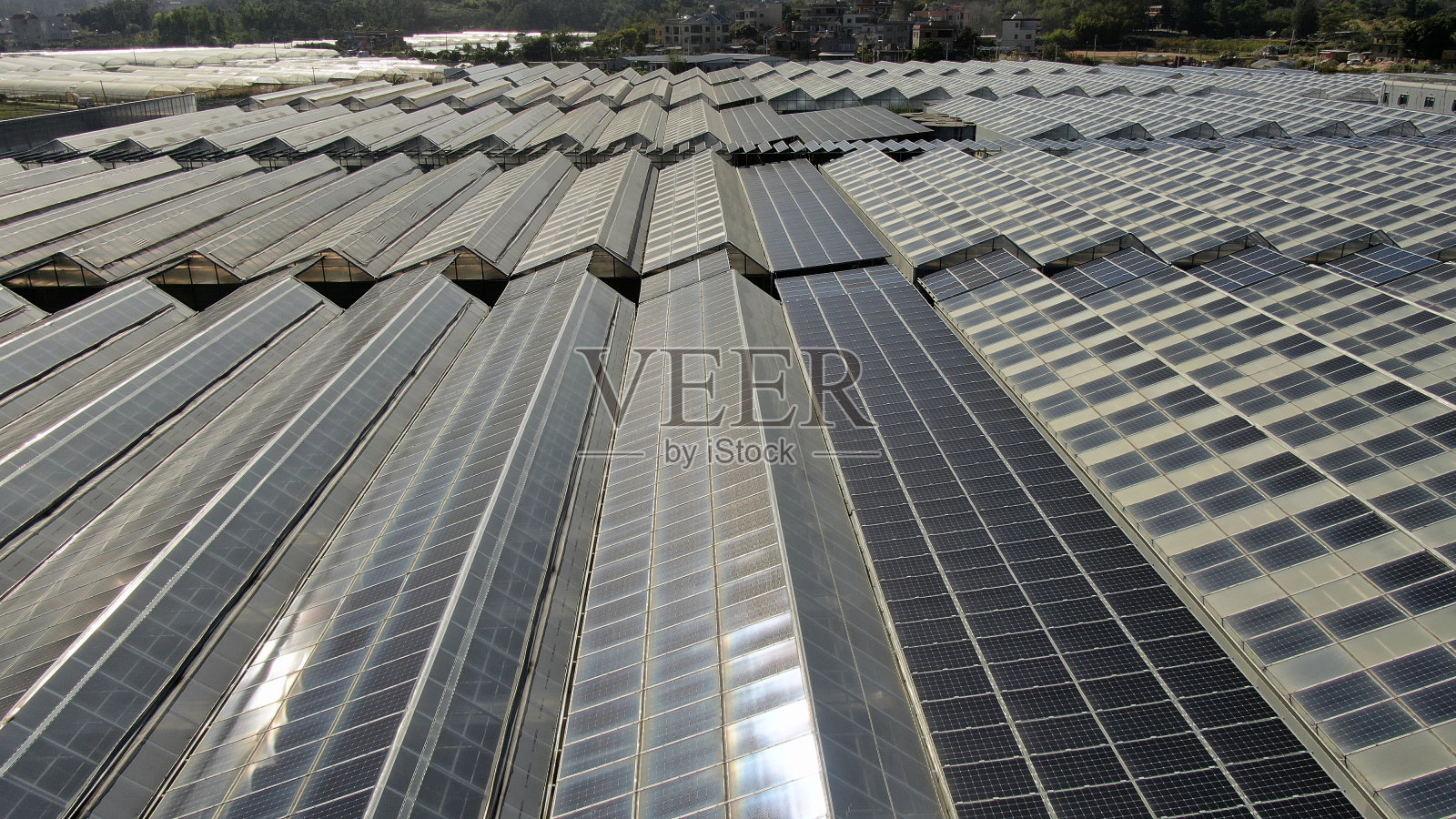 新型能源获取方式，光伏发电照片摄影图片