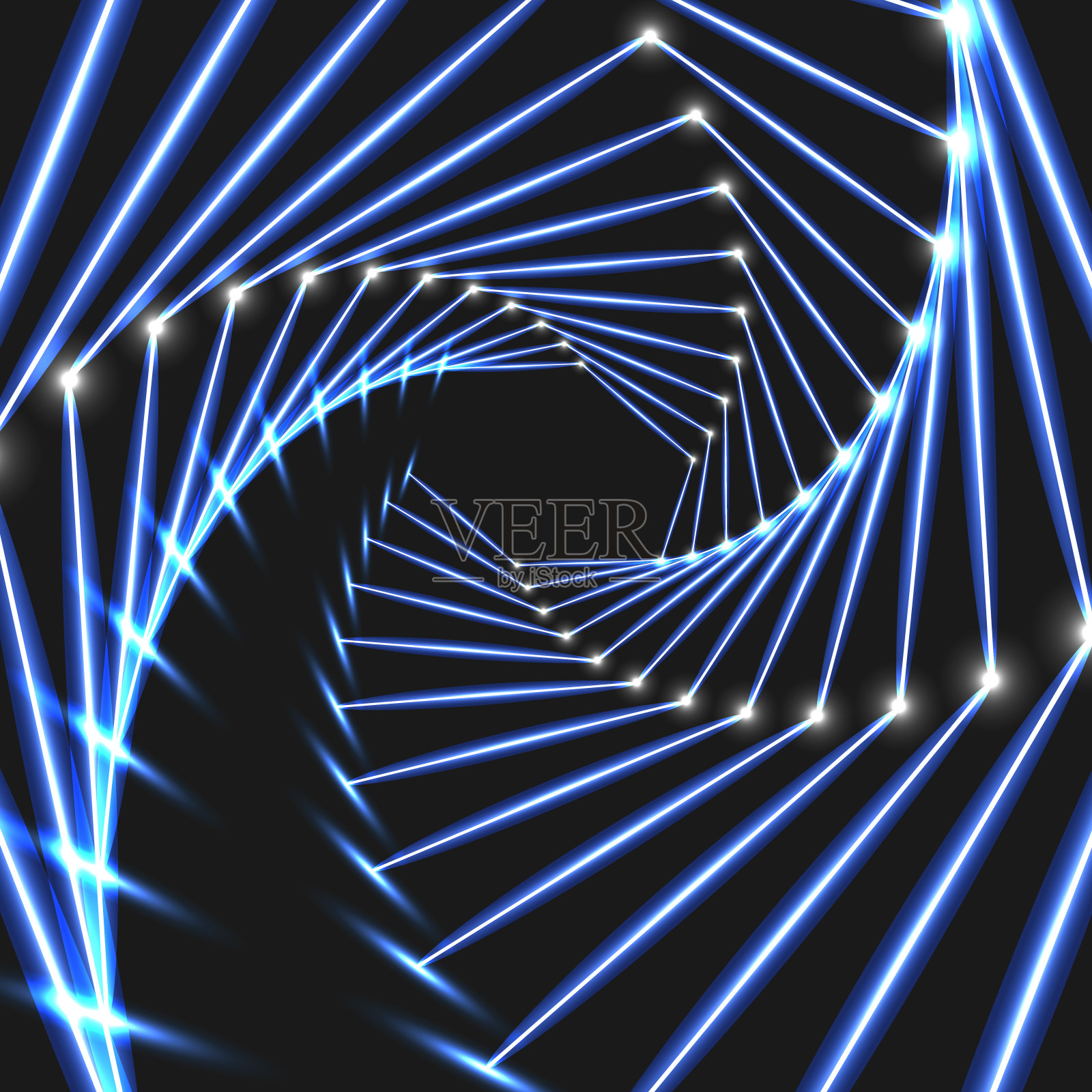 黑色明亮的线条在黑暗的背景在现代风格的光背景上。豪华的模板设计。发光的插图。现代形态的概念照片摄影图片