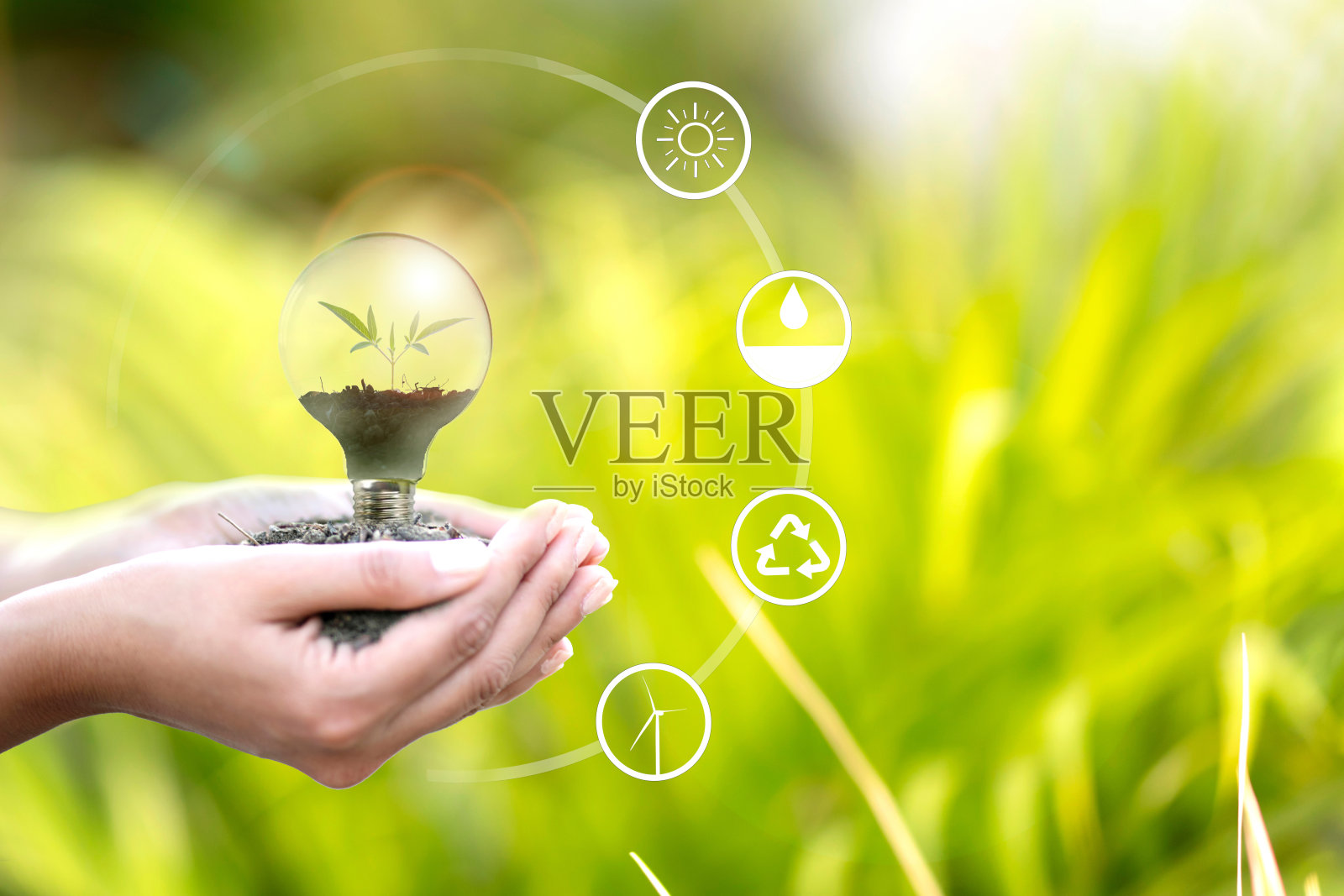 能源创新灯泡图形界面照片摄影图片