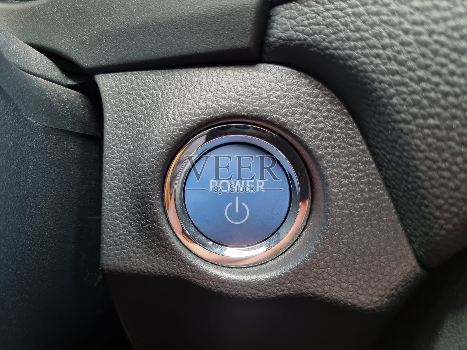 混合动力汽车发动机启动按钮照片摄影图片