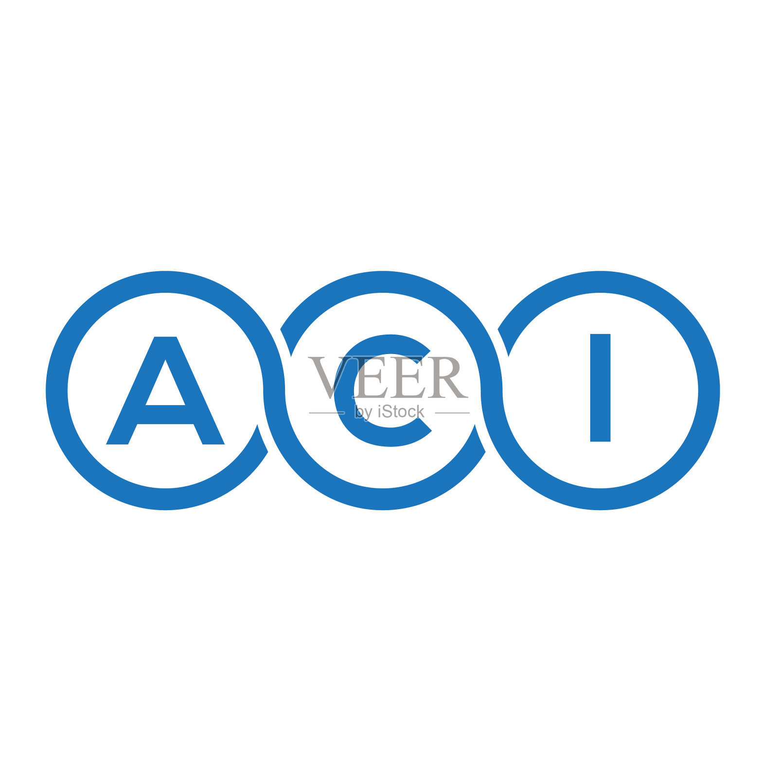 字母标识设计在白色背景上图标素材