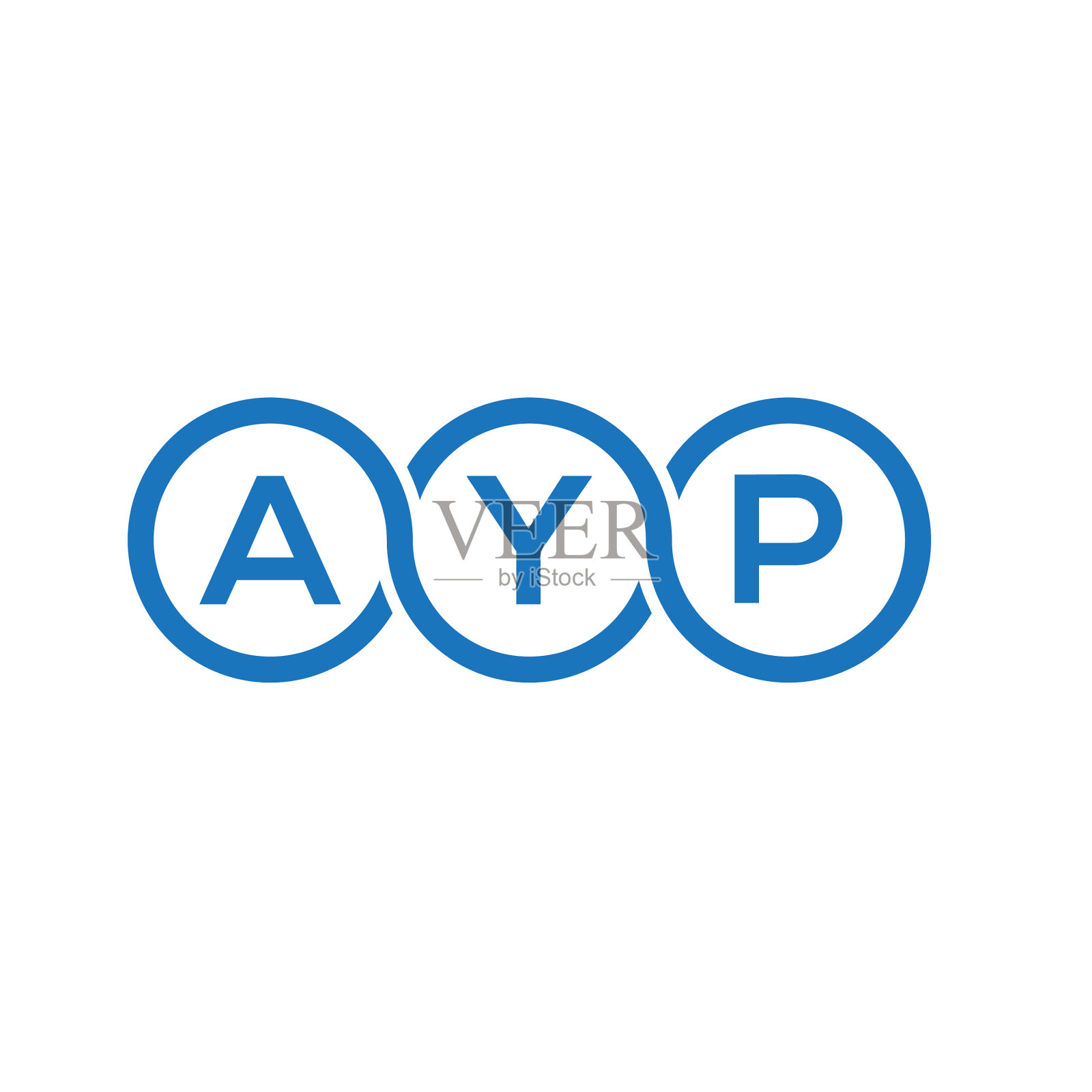 Ayp字母标志设计在白色背景Ayp插画图片素材