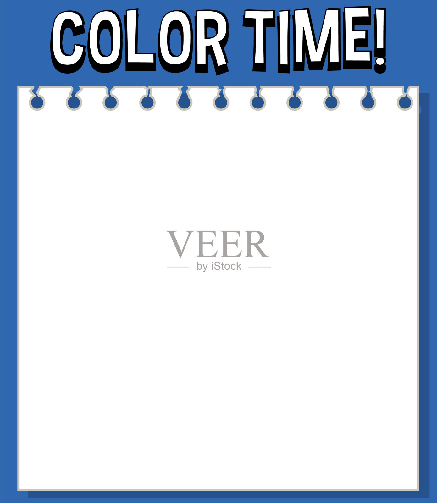 工作表模板与颜色时间文本插画图片素材