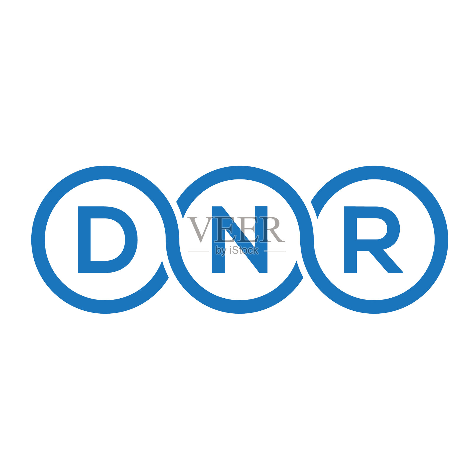 DNR字母标志设计在黑色背景ddnr插画图片素材