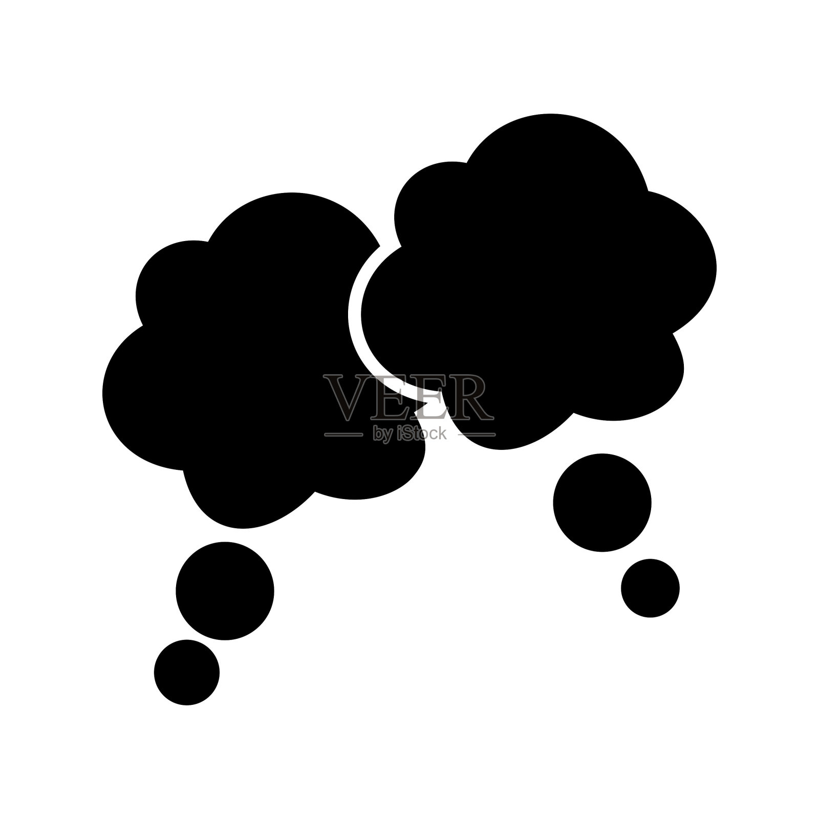 聊天33字形图标插画图片素材