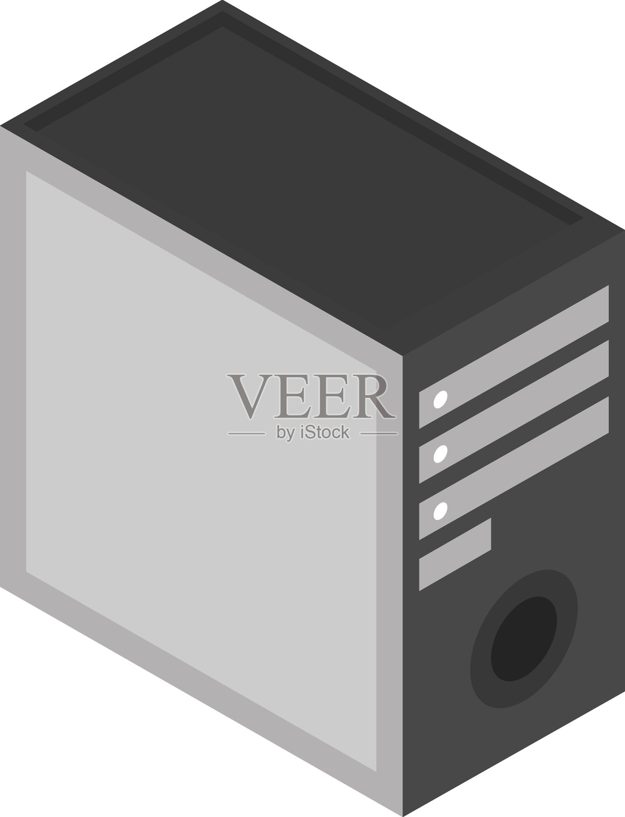 计算机塔技术设计元素图片