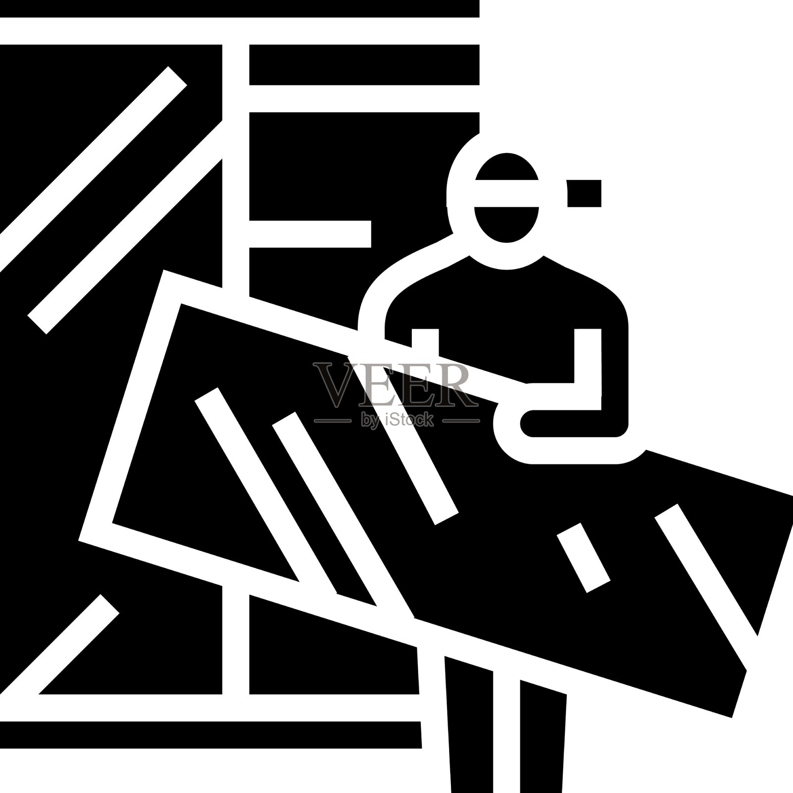 家具装配工字形图标插画图片素材