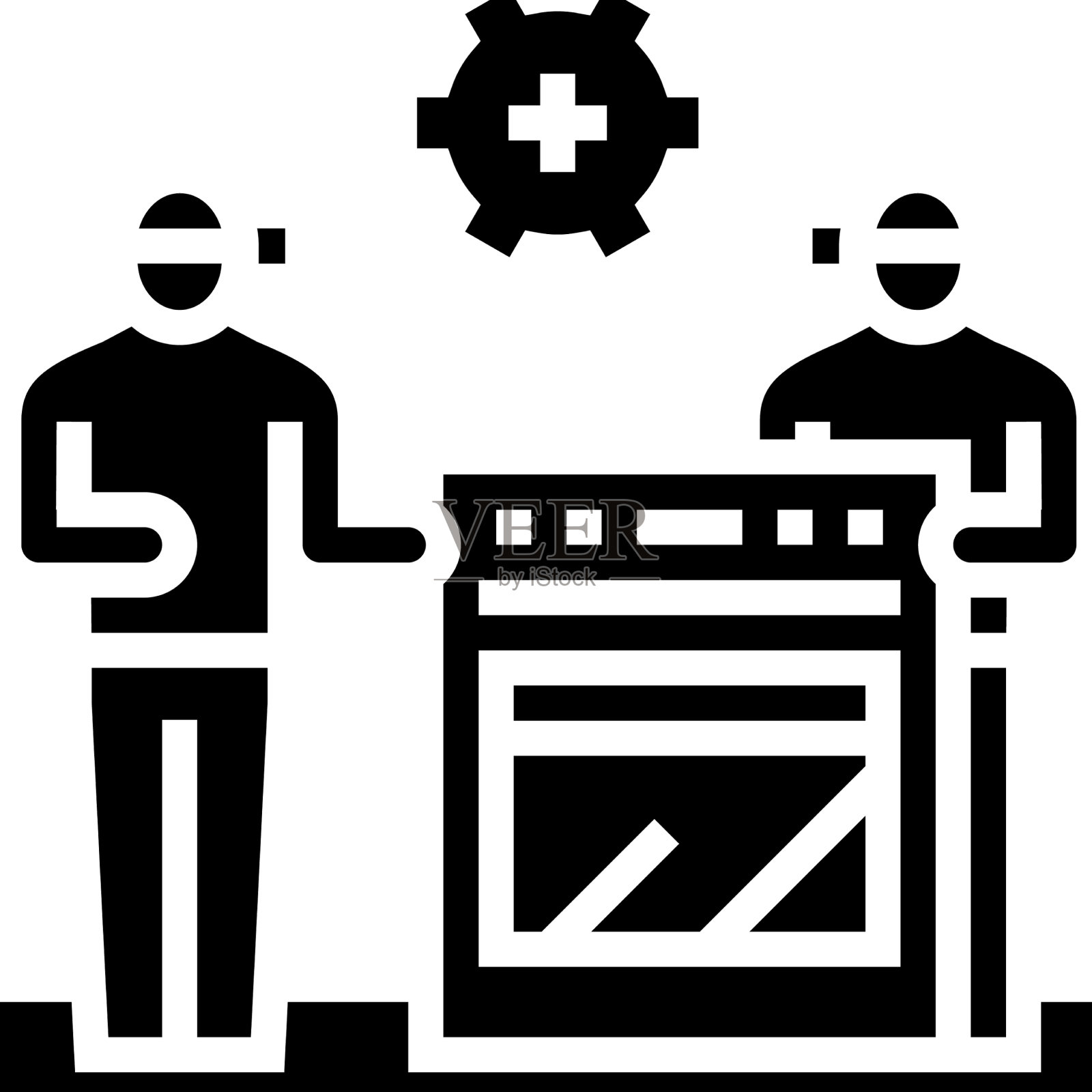 设备安装符号图标插画图片素材